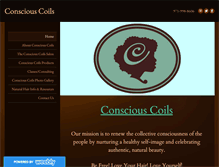 Tablet Screenshot of consciouscoils.com